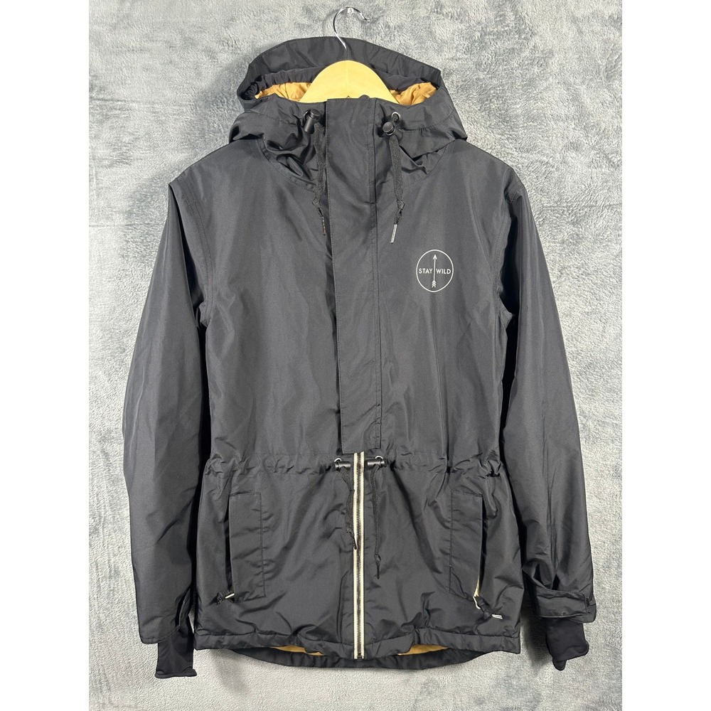 Airblaster Freedom Series Stay Wild Snowboard Jacket Black Small 10K Waterproof